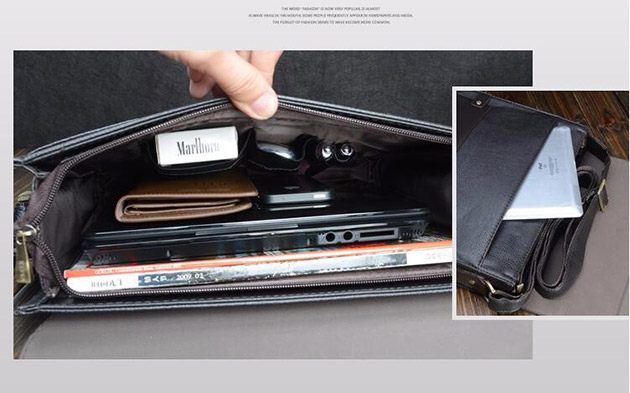 กระเป๋าหนังสะพายข้างใส่เอกสาร ใส่ของได้เยอะ